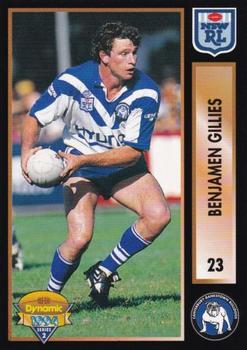 1994 Dynamic Rugby League Series 2 #23 Ben Gillies Front